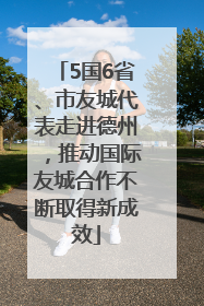 5国6省、市友城代表走进德州，推动国际友城合作不断取得新成效