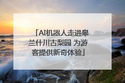 AI机器人走进皋兰什川古梨园 为游客提供新奇体验