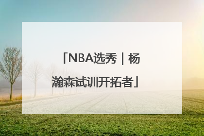 NBA选秀｜杨瀚森试训开拓者